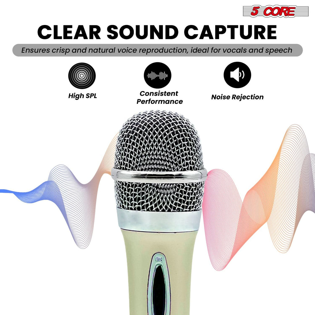 Studio-grade premium microphone with durable metal body