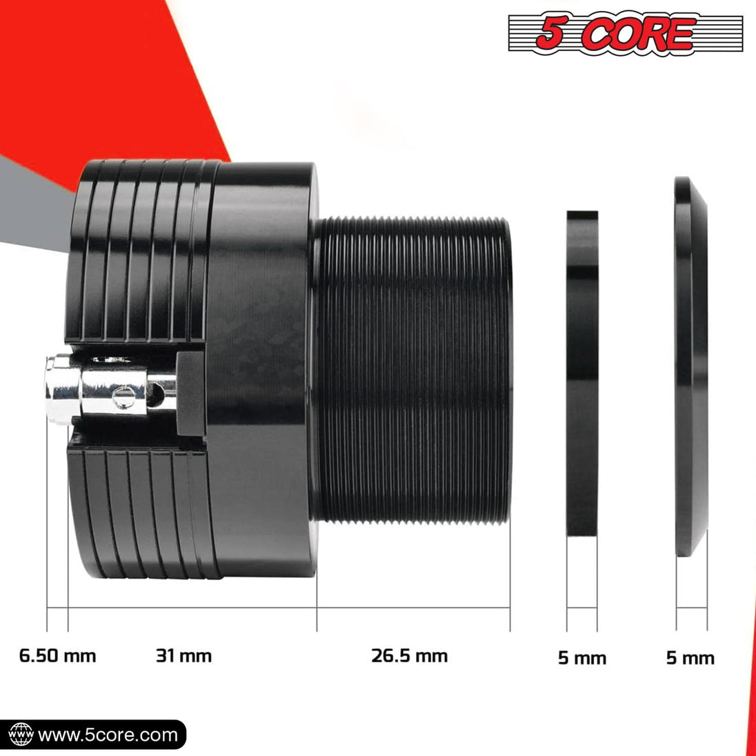 Easy-to-install diaphragm assembly for peak tweeter performance.