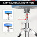 Easy rotatable drum throne with a 360-degree swivel design for smooth and effortless movement.