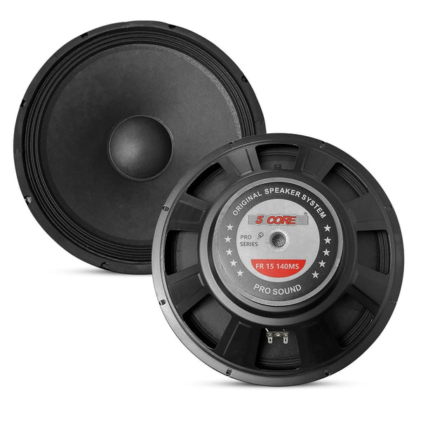 5Core 15-inch subwoofer speaker with 2000W peak power and 8 Ohm impedance