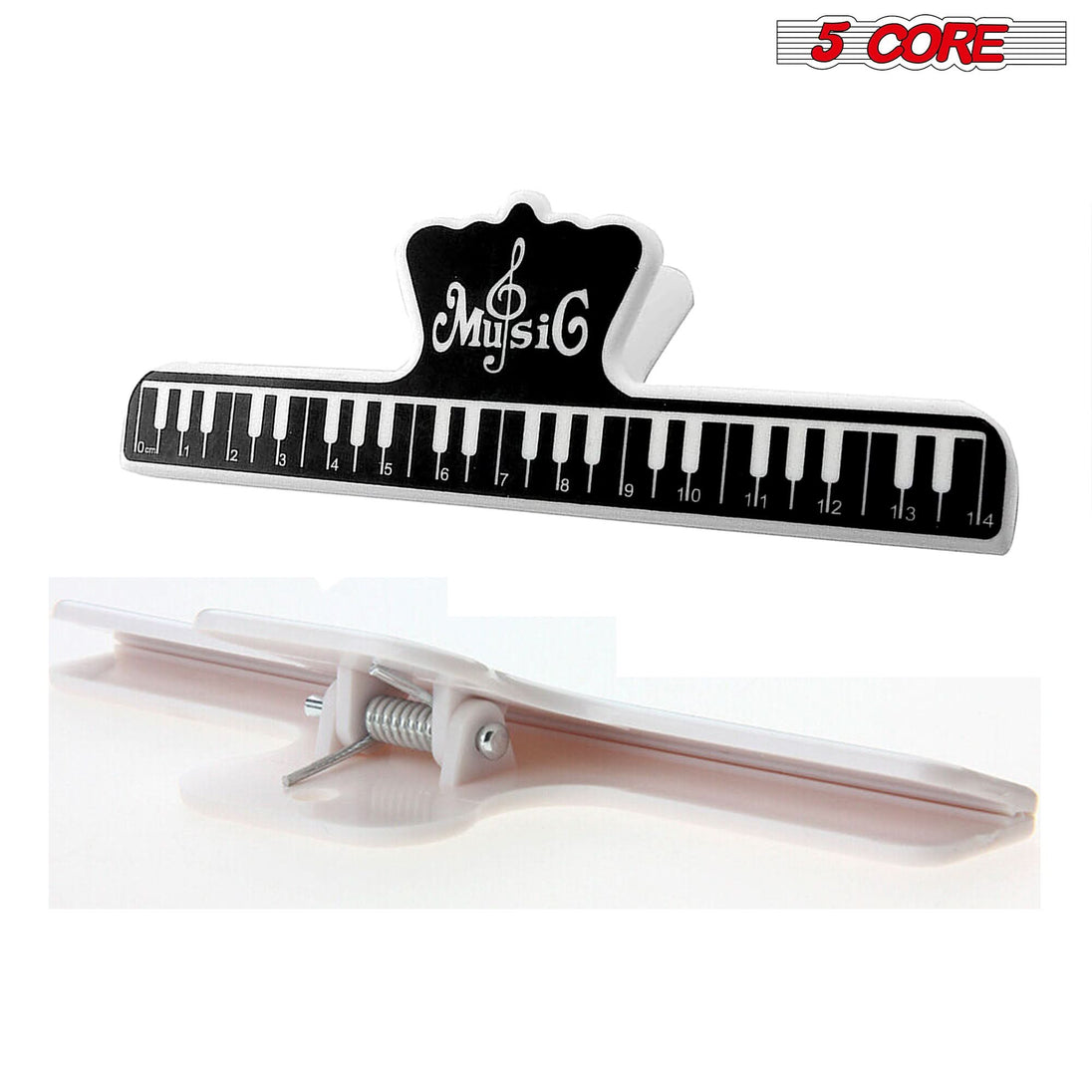 Sturdy 5Core music page clip for securing sheet music during practice