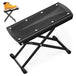 5Core Guitar Foot Stool Height Adjustable Folding Leg Rest Classical Footrest