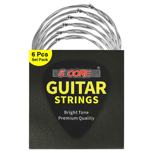 5Core electric guitar strings nickel 0.009-.042 gauge with bright tone for 6 string guitars