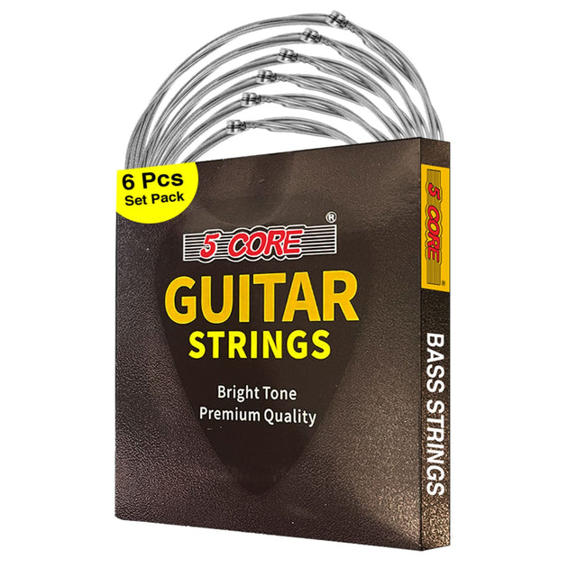 Bass electric guitar strings set 0.045-.100 gauge six pieces
