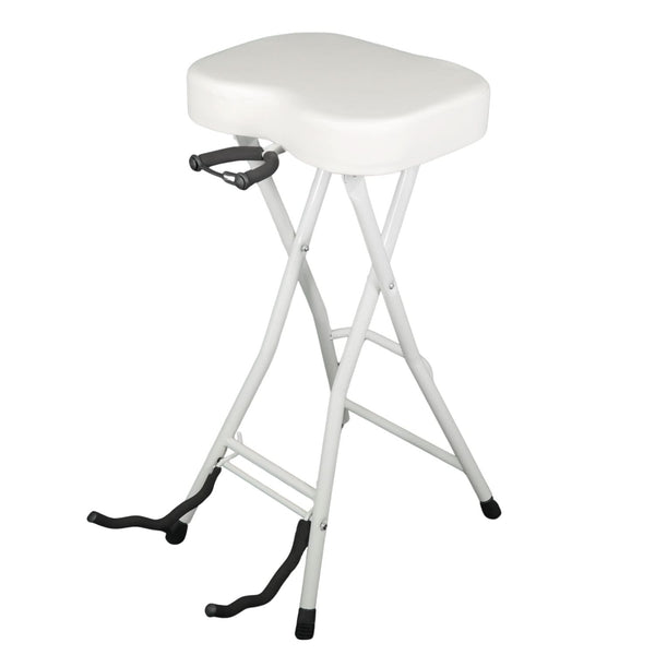 White folding stool 