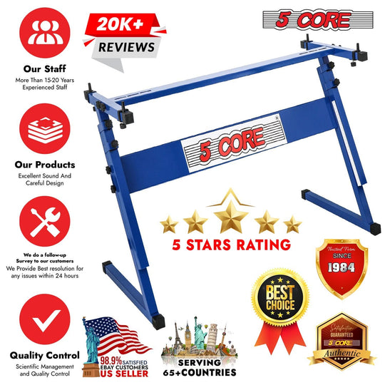 Reliable heavy duty Z style keyboard riser with adjustable height