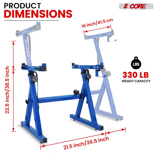 Z style sturdy piano riser stand in blue by 5Core