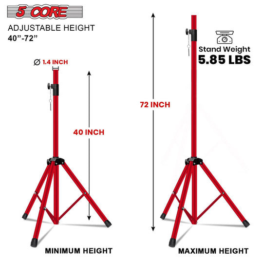 Tall DJ pole mount designed for studio monitors