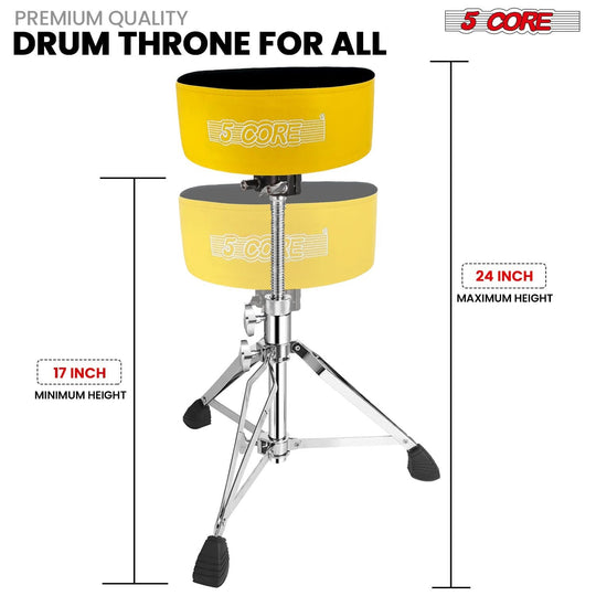 Adjustable music chair with plush velvet top and heavy duty design