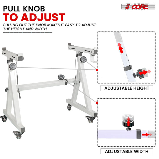 Electric piano Z frame stand white with adjustable holder 5Core