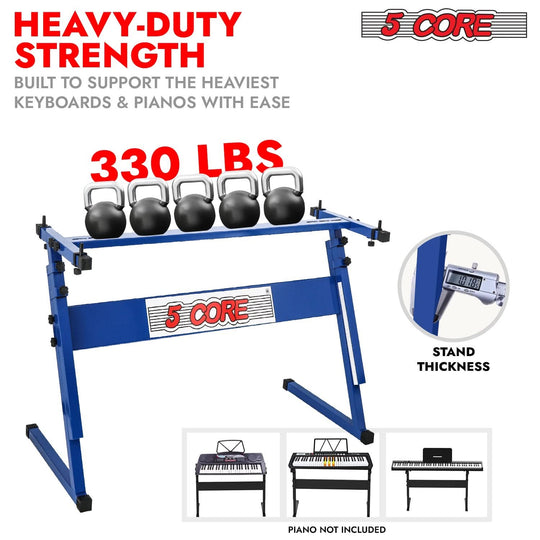 5Core durable Z style keyboard riser lift holder for pianos