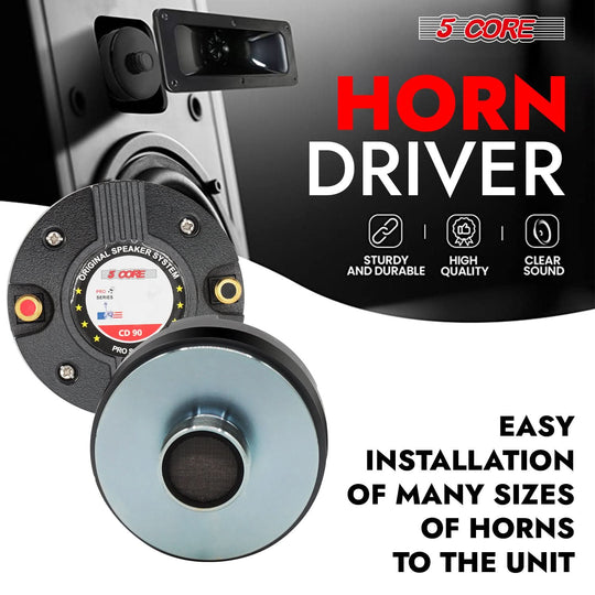 High-performance 5Core compression tweeter speaker for professional sound setups