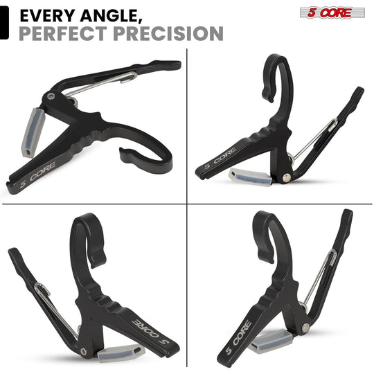 Professional 5Core capo for quick key changes and clean sound