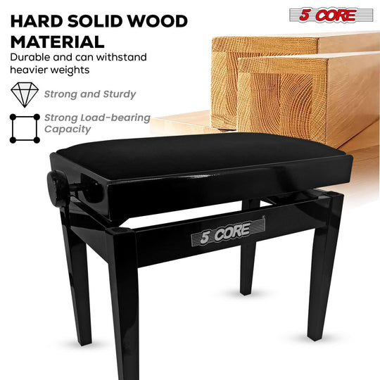 Durable musician chair with thick cushioned seat and sturdy frame