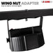 Easy to use wing nut adapter