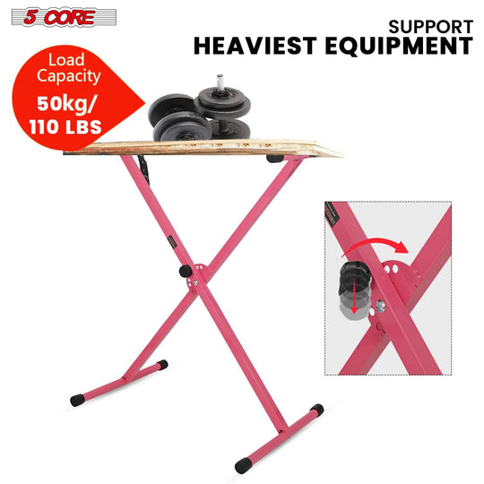 Stable X-style keyboard stand and bench combo by 5Core
