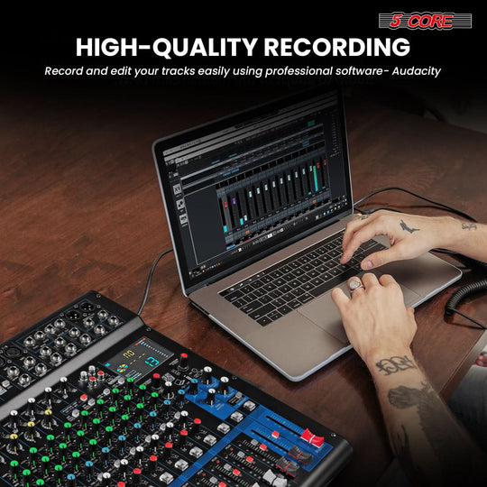 5Core audio mixer with intuitive controls and SPX effect processor
