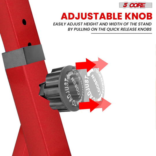 Z style red keyboard holder with adjustable design 5Core