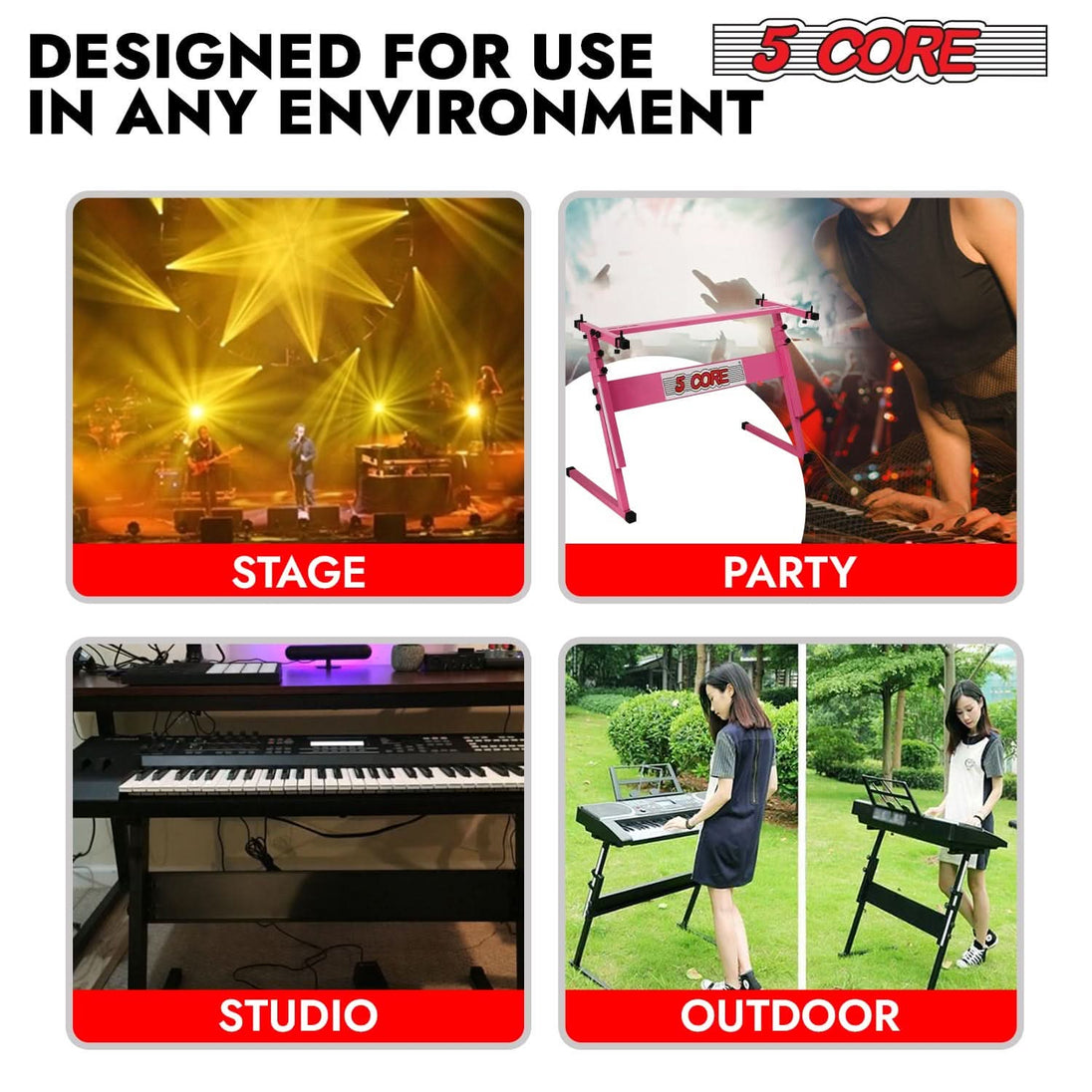 Reliable adjustable piano stand perfect for home and live performances