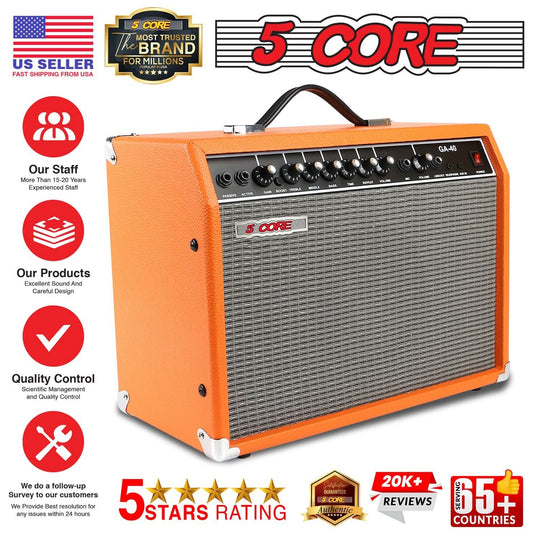 Practice amplifier 5 Core 40W for guitar acoustic and electric use