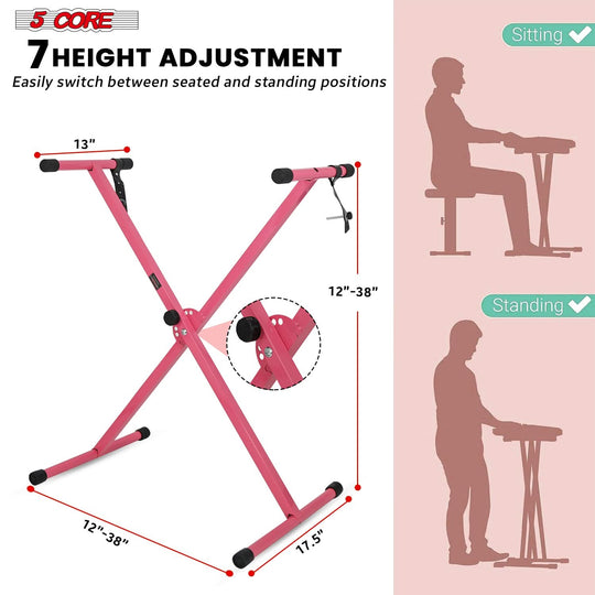 Universal Keyboard stand that accomodates most keyboards
