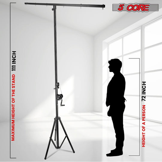 Professional-grade 5Core truss lighting system for concerts and events