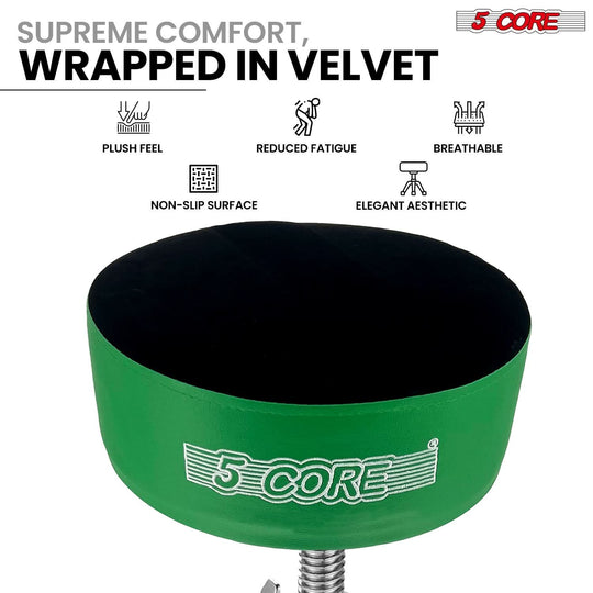 Durable heavy duty guitar stool with 5 inch padded adjustable seat