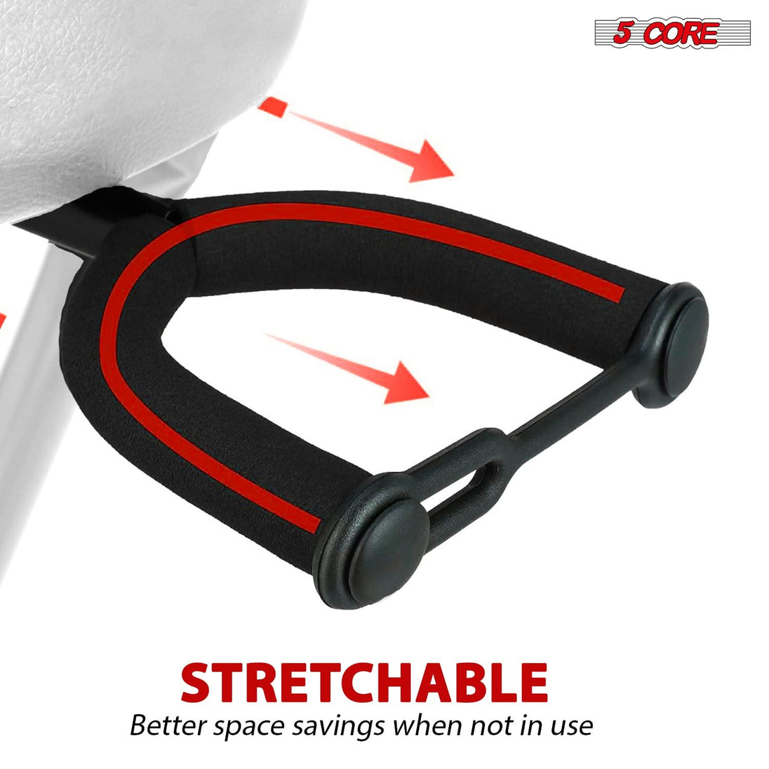 5Core Guitar Stool 3.15" Padded Chair Foldable Heavy Duty Music Seat Built in Foot Rest Guitar Stand