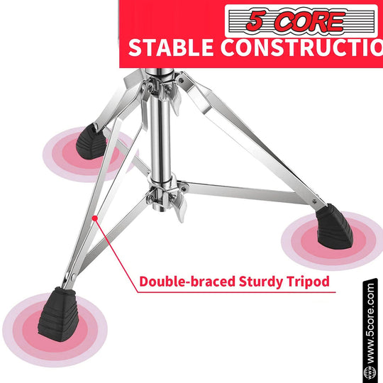 Ergonomic padded saddle seat drum throne by 5Core