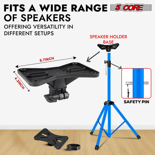 Blue 5Core speaker tripod ideal for events and studio audio setups