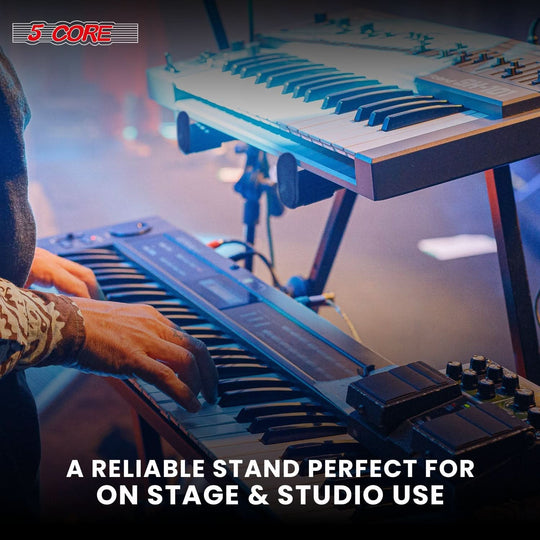 Dual-level piano stand attachment for keyboards, synthesizers, or MIDI controllers