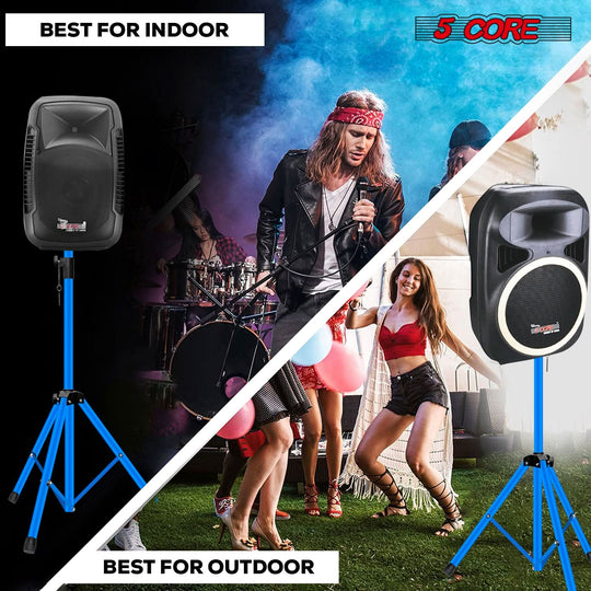 5Core blue tripod speaker stand for professional sound applications