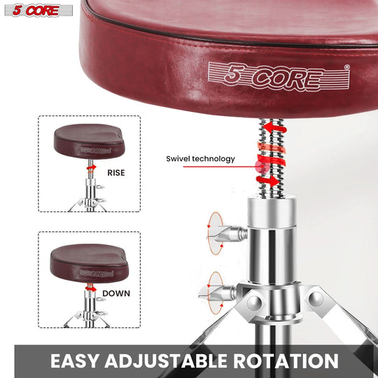 5Core cushioned drummer chair for long playing hours