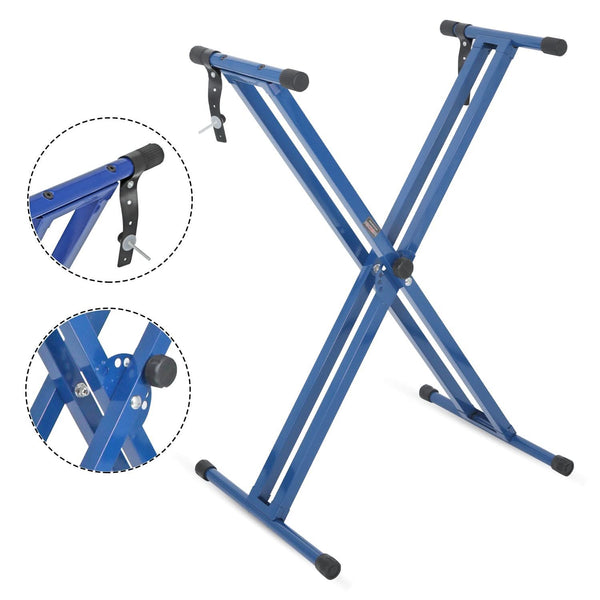 5Core double X style keyboard stand adjustable for 49 to 88 keys