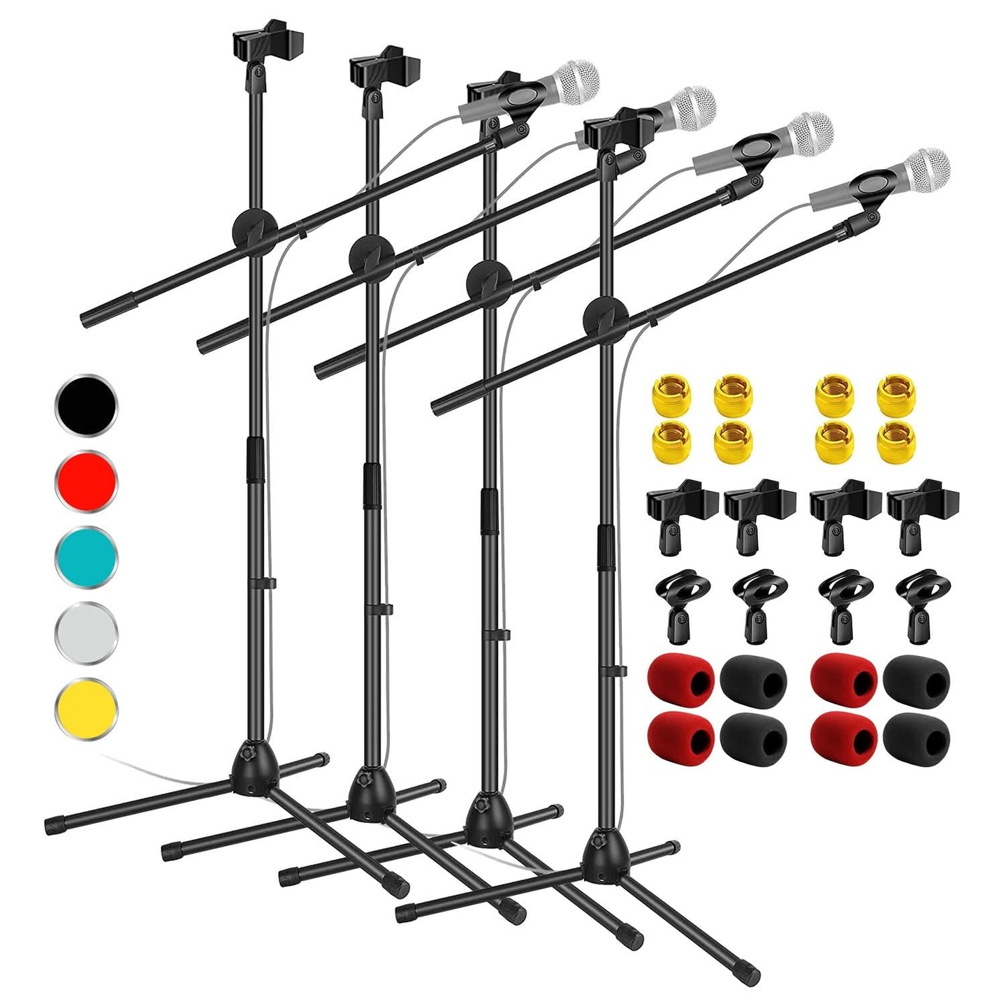 5Core Tripod Mic Stand Adjustable Heavy Duty Floor Holder Microphone Boom Arm