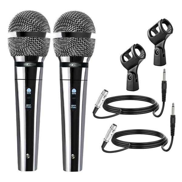 Dynamic stage microphone designed for musicians and public speakers