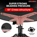 Super stable drum throne with a cross-hair like structure, reinforced legs, and anti-slip rubber feet for maximum support.