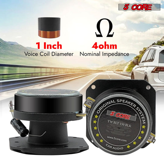 Powerful bullet tweeters designed for peak audio performance
