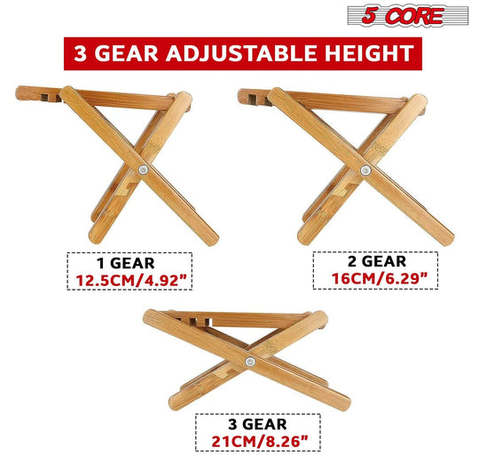 5 Core Classical Footrest for Guitar Players - Height Adjustable