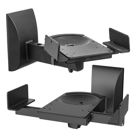 5Core speaker wall mount, adjustable swivel, 15-inch, space bookshelf brackets, pair
