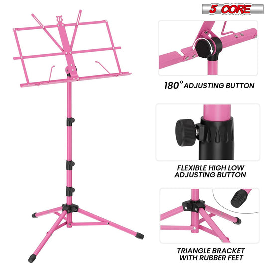 Angle adjustable tray for music stand with customizable tilt, sturdy construction, and portable design for versatile use