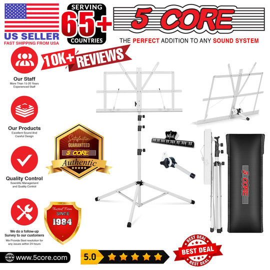 Best music stands for sheet music featuring adjustable height, sturdy build, and foldable design for easy portability