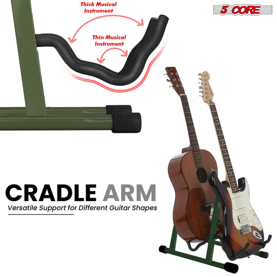 Cradle arm guitar stand offering secure and stable support for various string instruments