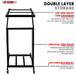 DJ rack mount with durable design for securely holding audio equipment in a professional setup