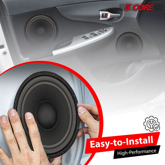 Easy to install speaker, designed for quick setup and seamless integration into your car's audio system for improved sound