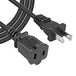 5Core AC Power Cord 15 Ft US Polarized Male to Female 2 Prong Extension Adapter Cords 16AWG 125V