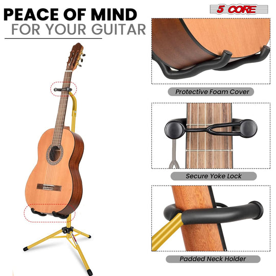 Secure neck lock feature, ensuring safe and stable storage of your instrument at all times