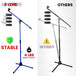 table microphone holder with secure grip and anti-slip base, perfect for steady and reliable performances